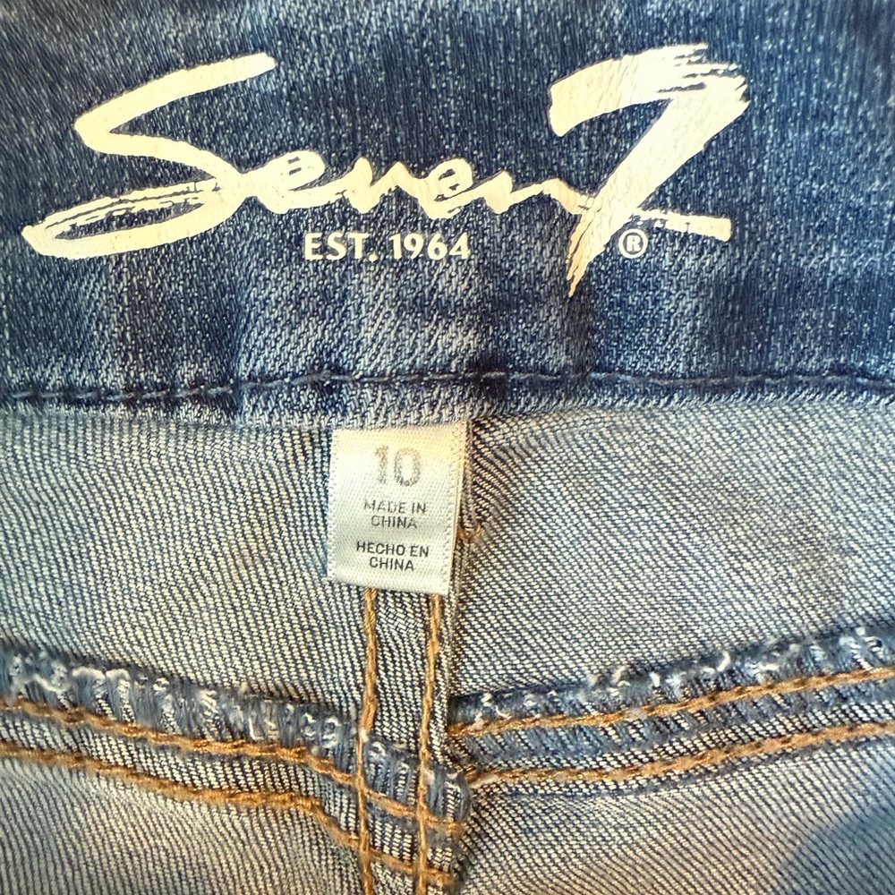 Seven7 Women's High Rise Tummyless Skinny Jeans Size 10 NEW NWT Blue Denim - Picture 4 of 9